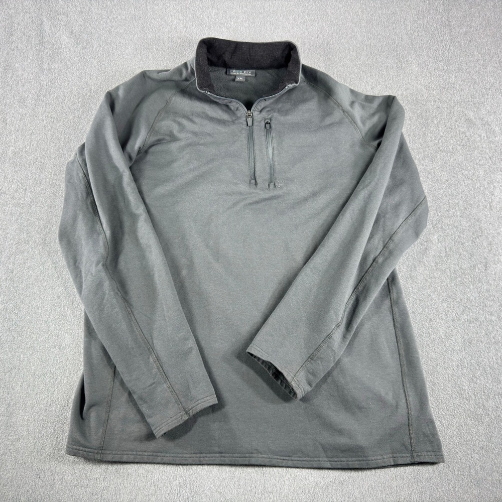 Free Fly Pullover Mens XL Gray 1/4 Zip Long Sleeve‎ Hiking Performance Stretch